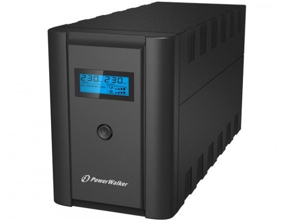 PowerWalker VI 2200 LCD/FR, Dobbeltkonvertering (Online), 2,2 kVA, 1200 W, Sinus, 170 V, 180 V