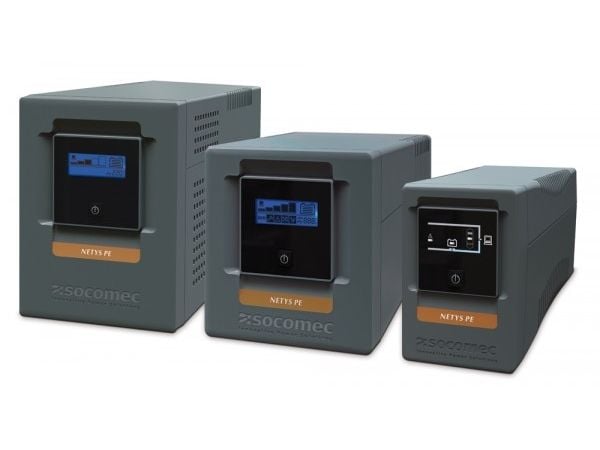 Socomec Netys PE 650 - UPS - AC 230 V - 360 watt - 650 VA - USB - utgangskontakter: 4