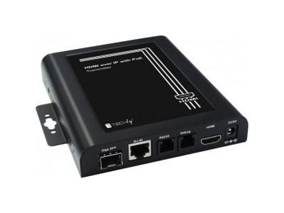 Techly IDATA EXTIP-VW, 1920 x 1080 piksler, AV-sender, Sort, HDCP