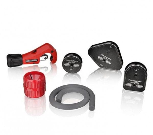 Thermaltake CL-W093-AL00BL-A, Putken taivutuspakkaus, Alumiini