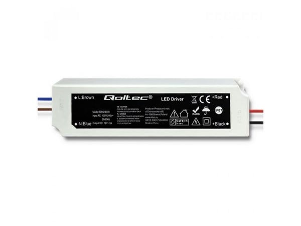 Qoltec LED-ohjaimen virtalähde 60W 5A (50942)