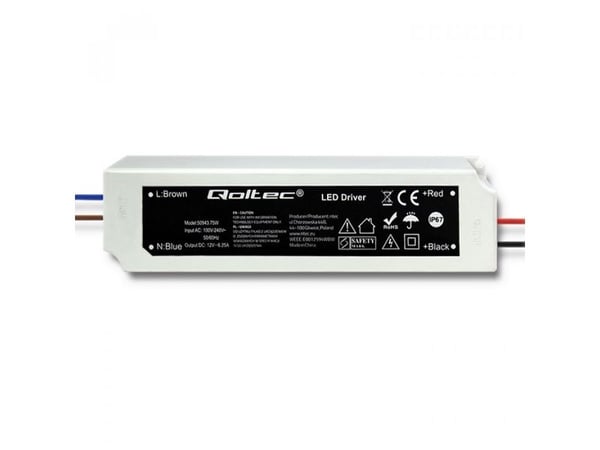 Qoltec - LED driver - 75 Watt - 6.25 A