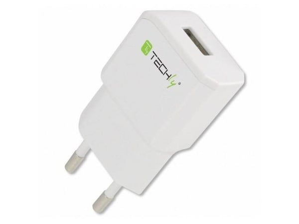 TECHly Travel Adapter - Virtasovitin - 2,1 A (USB) - valkoinen