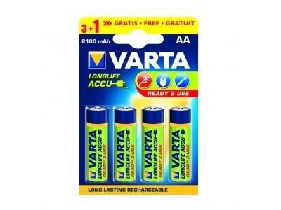 Varta - Batteri 4 x AA / HR6 - NiMH - (ladbare) - 2100 mAh