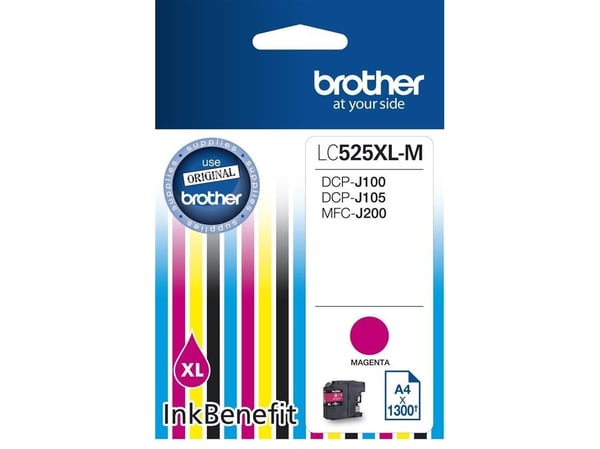 Brother LC525XL-M - Super High Yield - magenta - original - blekkpatron - for Brother DCP-J100, DCP-J105, DCP-J200