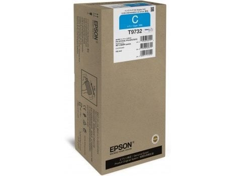 Epson T9732 - 192.4 ml - XL-størrelse - cyan - original - blekkpatron - for WorkForce Pro WF-C869R, WF-C869RD3TWFC, WF-C869RDTWF, WF-C869RDTWFC