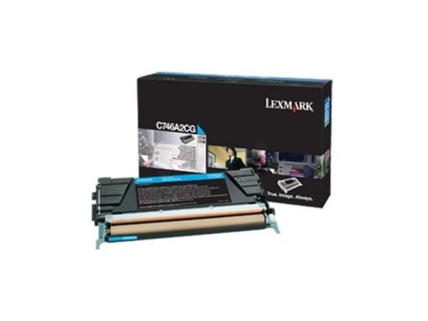 Lexmark C746A3CG, 7000 sivua, Syaani, 1 kpl