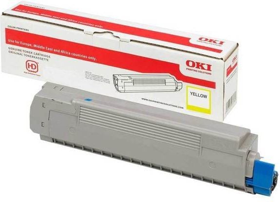 OKI 46490401, 1500 sivua, Keltainen, 1 kpl