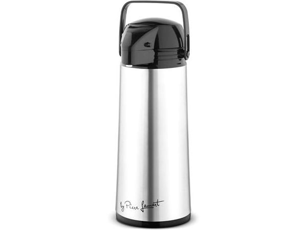 Lamart by Piere Lamart PIST LT4037 - Lämpöpullo - Koko 13 cm - Korkeus 36 cm - 1,9 L - musta, ruostumaton teräs