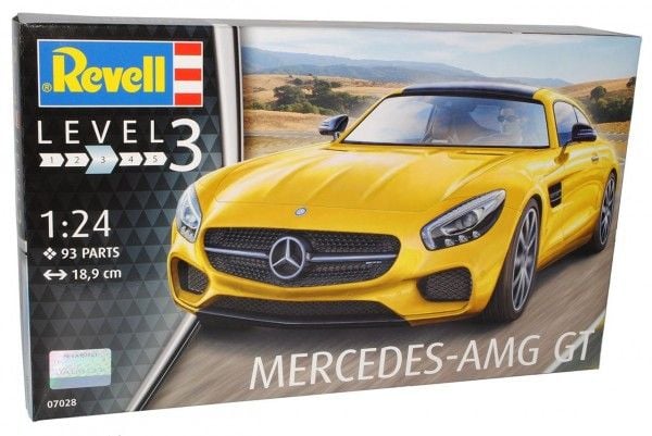 Revell Mercedes-AMG GT, Sportsbil, Monteringssett, 1:24, Mercedes-AMG GT, Avansert, 93 stykker