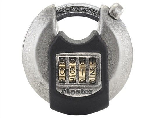 MASTER LOCK M40EURDNUM, Tradisjonell, Kombinasjonslås, Sort, Rustfritt stål, Rustfritt stål, 4 sifre, 7 cm