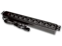 Alantec PZ09UC20, 1,8 m, 9 AC-pistorasia(a), Sisätila, Musta, 3500 W, 16 A