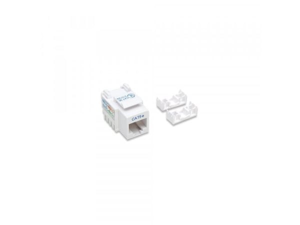 Intellinet 210355, Tasainen, Valkoinen, RJ-45, Naaras, 22/26, Cat5e