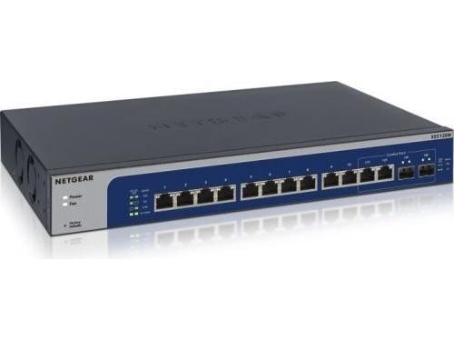 NETGEAR Plus XS512EM - Switch - smart - 10 x 100/1000/2.5G/5G/10GBase-T + 2 x kombo 10 Gigabit SFP+ - stasjonær, rackmonterbar