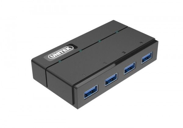 Unitek Y-HB03001 - Hub - 4 x SuperSpeed USB 3.0 - stasjonær