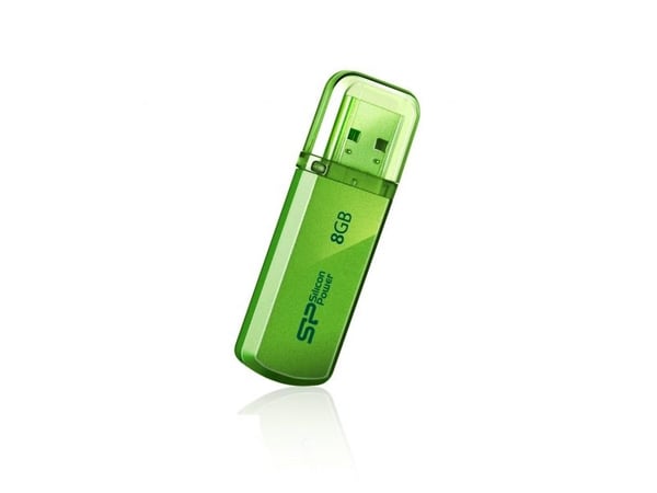 SILICON POWER Helios 101 - USB-flashstasjon - 8 GB - USB 2.0 - eplegrønn