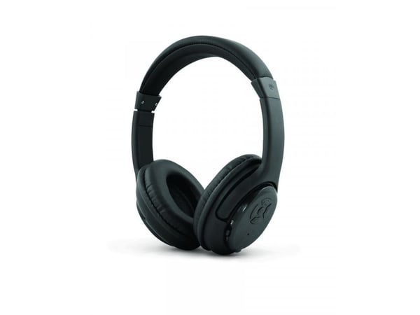 Esperanza EH163K - Hodetelefoner med mikrofon - on-ear - Bluetooth - trådløs - libero black