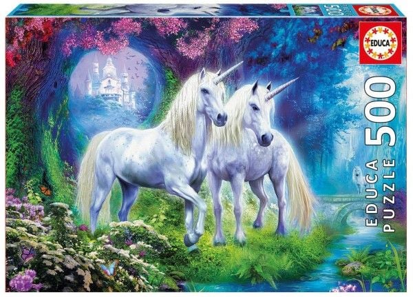 Educa 500 Unicorns in the Forest