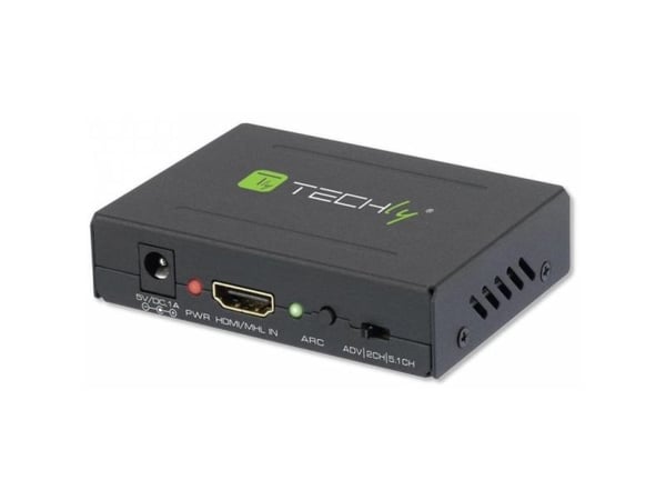 Techly IDATA HDMI-EA, 5 V, 77 mm, 64 mm, 23 mm, 351 g