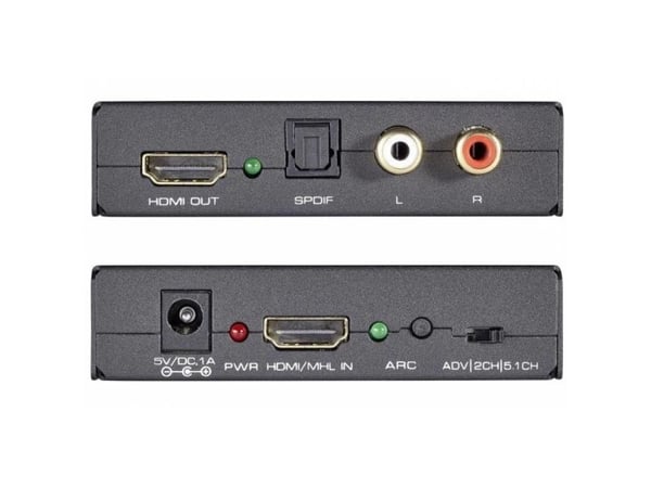 Techly IDATA HDMI-EA, 5 V, 77 mm, 64 mm, 23 mm, 351 g