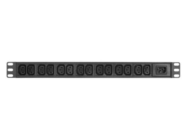 Triton RAB-PD-X10-A1 - Strømfordelingslist (kan monteres i rack) - AC 230 V - inngang: IEC 60320 C14 - utgangskontakter: 14 - 1U - 19" - RAL 9005
