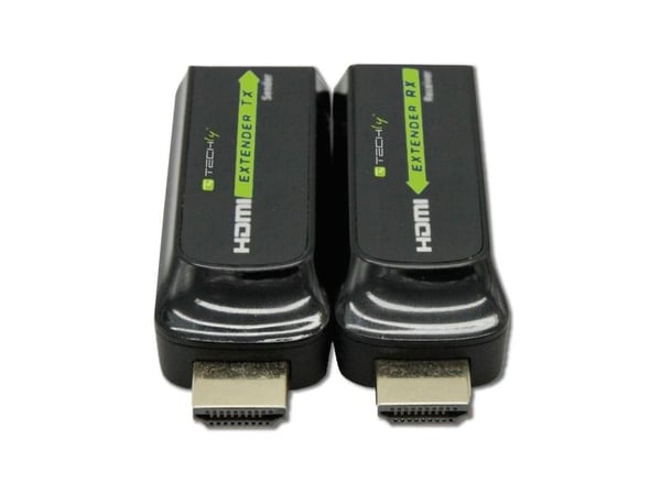 Techly IDATA EXT-E70S, AV-sender og -mottaker, 40 m, Sort, HDCP