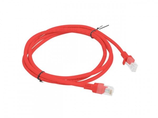 Lanberg - Liitäntäjohto - RJ-45 (uros) RJ-45 (uros) - 1,5 m - UTP - CAT 6 - valettu, murskesuojattu - punainen, RAL 3017