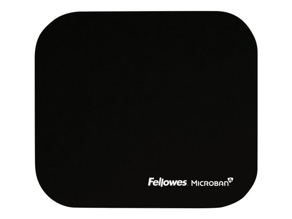Musemåtte, Fellowes® Microban, gummi, sort