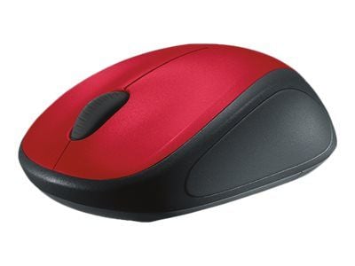 Logitech LGT-M235R, Molempikätinen, Optinen, Langaton RF, Punainen