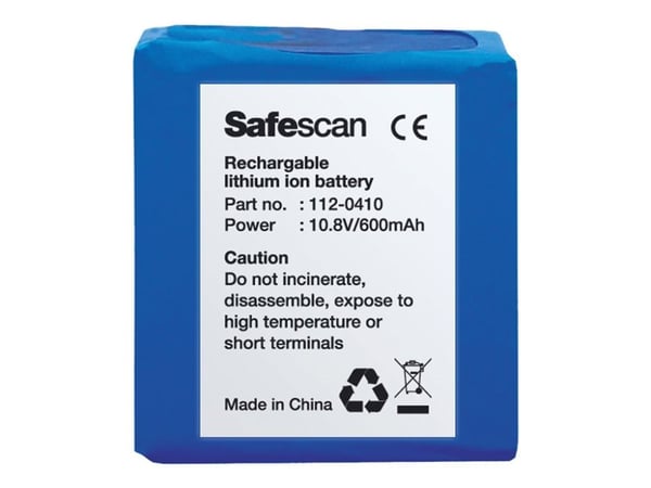 Safescan LB-105 - Batteri - Li - 600 mAh - blå - for Safescan 135i, 155i, 155-S, 165i, 165-S