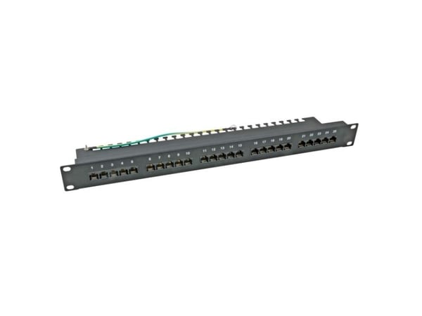 EFB Elektronik 37588.1, RJ-45, Cat3, Hvit, Rackmontering, 1U, 483 mm