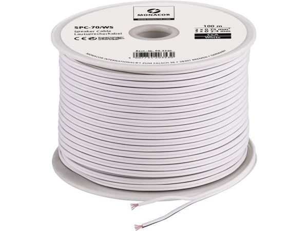 Monacor SPC-70/WS, 100 m, Valkoinen