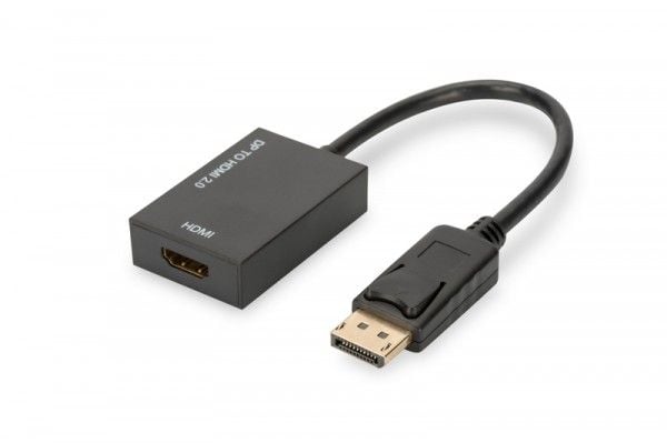 Assmann - Videokonverterare - DisplayPort - HDMI - svart