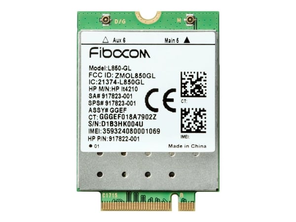HP :n XMM™ 7360 LTE-Advance WWAN, 42 mm, 30 mm, 2,3 mm, 6,2 g