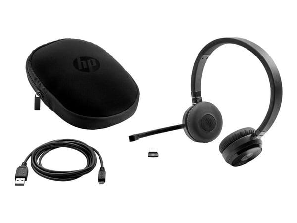 HP UC Wireless Duo - Hodesett - on-ear - Bluetooth - trådløs - NFC