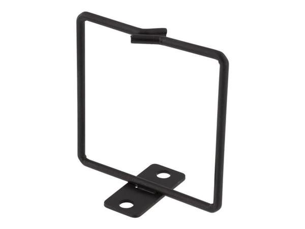 DELTACO 19-13 - Kabelhenger - svart - 1U - 19"