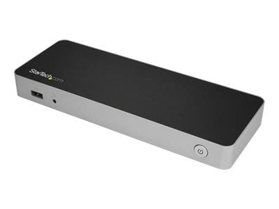 StarTech.com USB C -telakka, kaksoismonitori HDMI & DisplayPort 4K 30Hz, USB Type-C kannettavan tietokoneen telakointiasema 60W Power Delivery ...