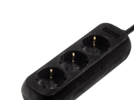 Hama 00108841, 3 AC-utganger, 230 V, 3500 W, Svart, Plast, 3 m