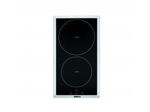 Beko HDMI 32400 DTX - Induksjonskomfyrtopp - 2 plater - bredde: 28.8 cm - dybde: 51 cm - med pynt av rustfritt stål - svart