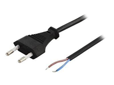 DELTACO DEL-109U - Strømkabel - Europlug (han) lige til hardwire 2-ledning - AC 250 V - 2.5 A - 2 m - lajitelma DELTACO DEL-109U - Strømkabel - Europlug (han) lige til hardwire 2-ledning - AC 250 V - 2.5 A - 2 m - lajitelma