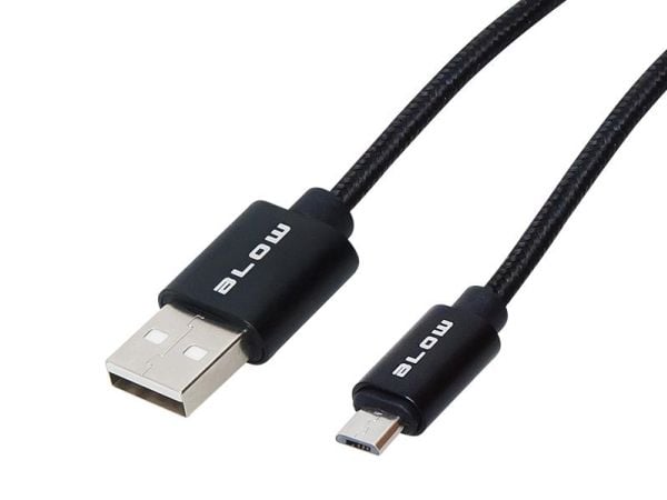USB Blow USB-A-kabel - 2 m svart (66-112#)