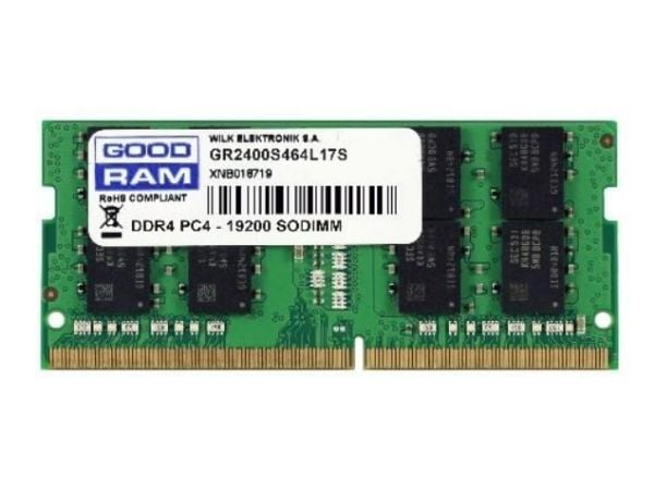 GOODRAM - DDR4 - modul - 8 GB - SO DIMM 260-pin - 2400 MHz / PC4-19200 - CL17 - 1.2 V - ikke-bufret - ikke-ECC