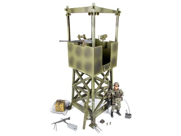 Militær Udkigstårn 1:6 med Action Figur 30,5cm 1:6