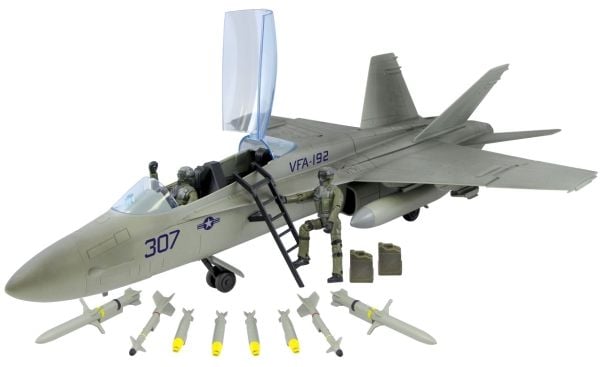 World Peacekeepers 1:18 Boeing F/A-18 Hornet hävittäjä sis. 2 lentäjää World Peacekeepers 1:18 Boeing F/A-18 Hornet hävittäjä sis. 2 lentäjää