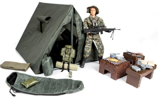 Militær Telt Camp 1:6 med Action Figur 30,5cm Militær Telt Camp 1:6 med Action Figur 30,5cm