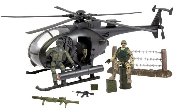 World Peacekeepers 1:18 Kamp Helikopter inkl. 2 figurer