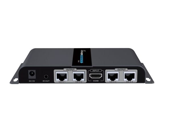 Techly IDATA EX-HL41TYP, 3840 x 2160 piksler, AV-sender og -mottaker, 70 m, Koblet med ledninger (ikke trådløs), Sort, HDCP
