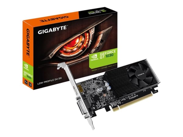 Gigabyte GT 1030 Low Profile D4 2G - Grafikkort - GF GT 1030 - 2 GB DDR4 - PCIe 3.0 lavprofil - DVI, HDMI