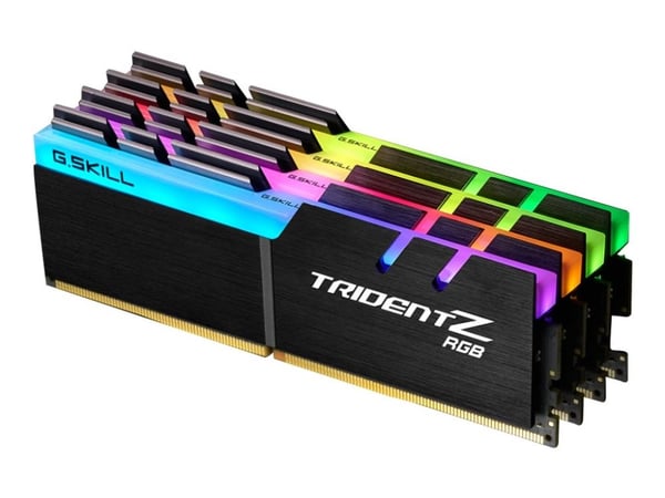G.Skill Trident Z RGB F4-3200C16Q-64GTZR, 64 GB, 4 x 16 GB, DDR4, 3200 MHz, 288-pin DIMM