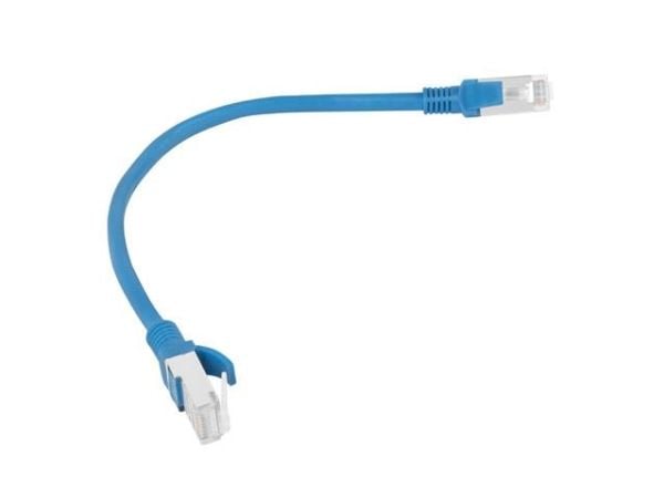 Lanberg - Koblingskabel - RJ-45 (hann) til RJ-45 (hann) - UTP - CAT 5e - formstøpt, uten hindringer, flertrådet - blå, RAL 5012